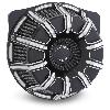 10 GAUGE INVERTED BLACK BIG SUCKER AIR CLEANER FOR HARLEY DAVIDSON MODELS